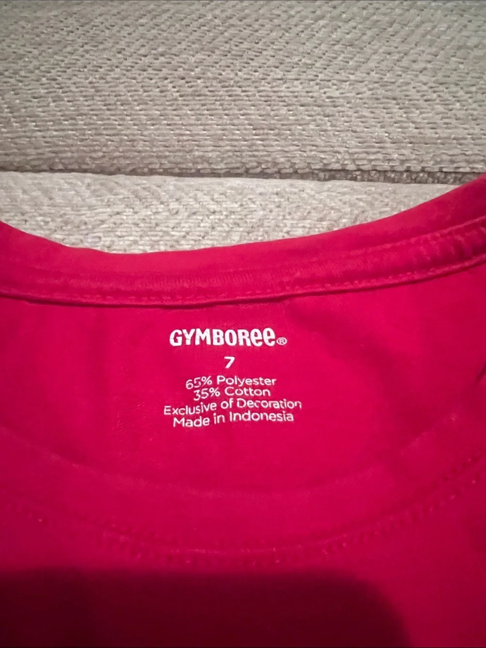 Gymboree Bright Red Long Sleeve Pocket Tee
